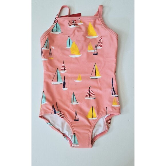 Hanna Andersson 90 3 NEW NWT Sailing Sailboat Bathing Suit Swimsuit - Picture 1 of 3